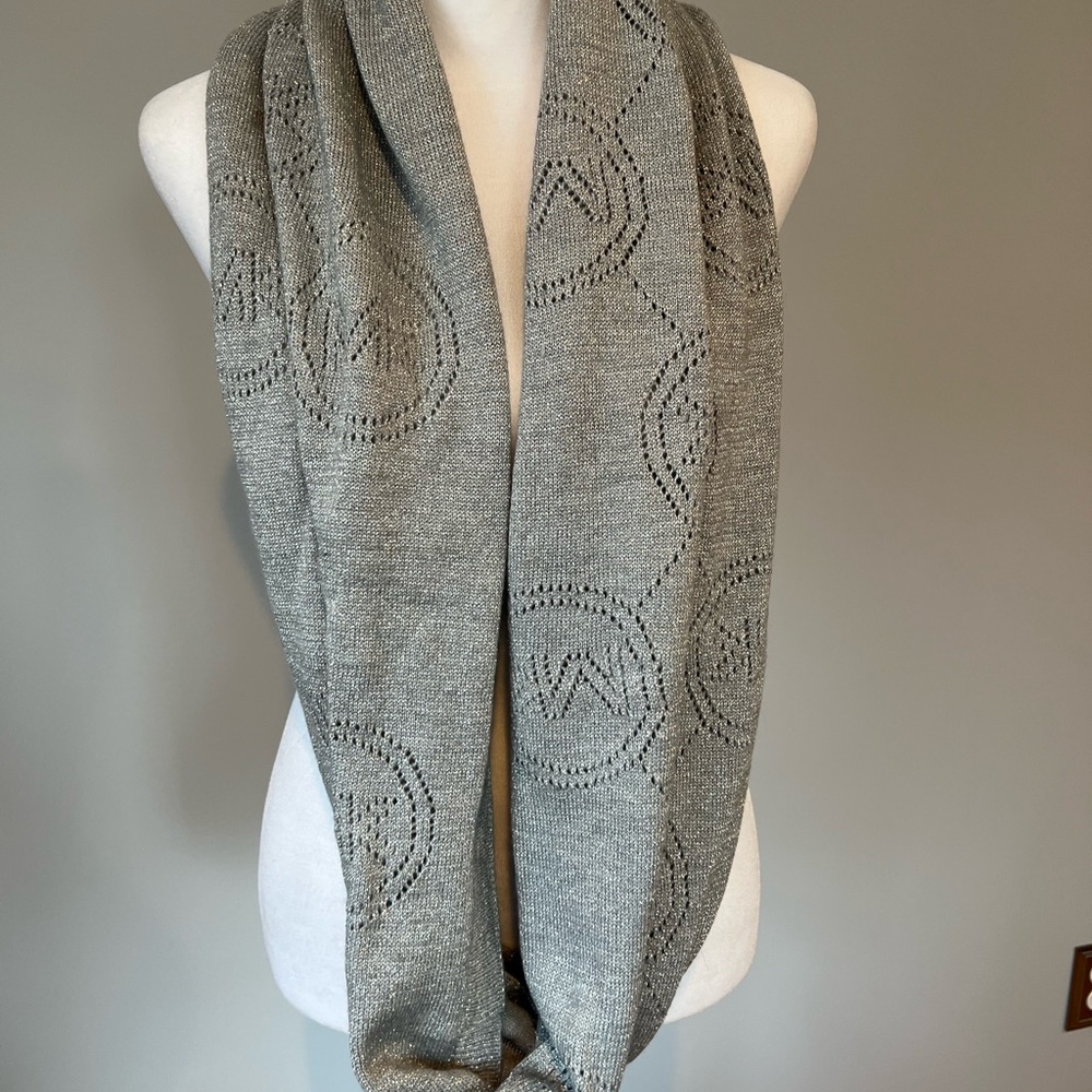 Michael Kors grey Infinity scarf.